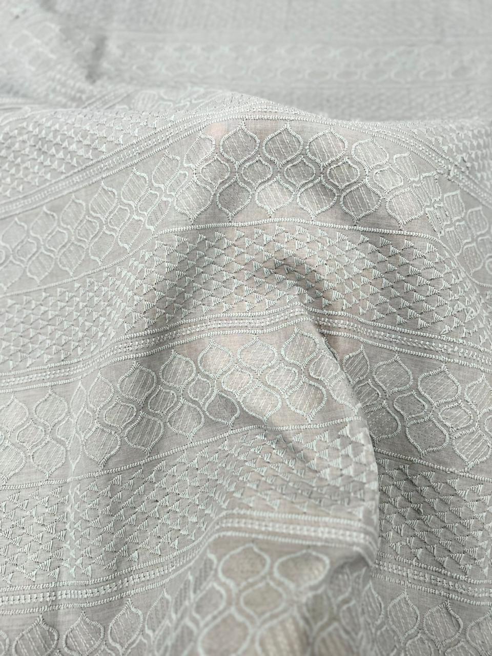 Cotton patta fabric grey color men’s kurta and ethnic wear cotton material