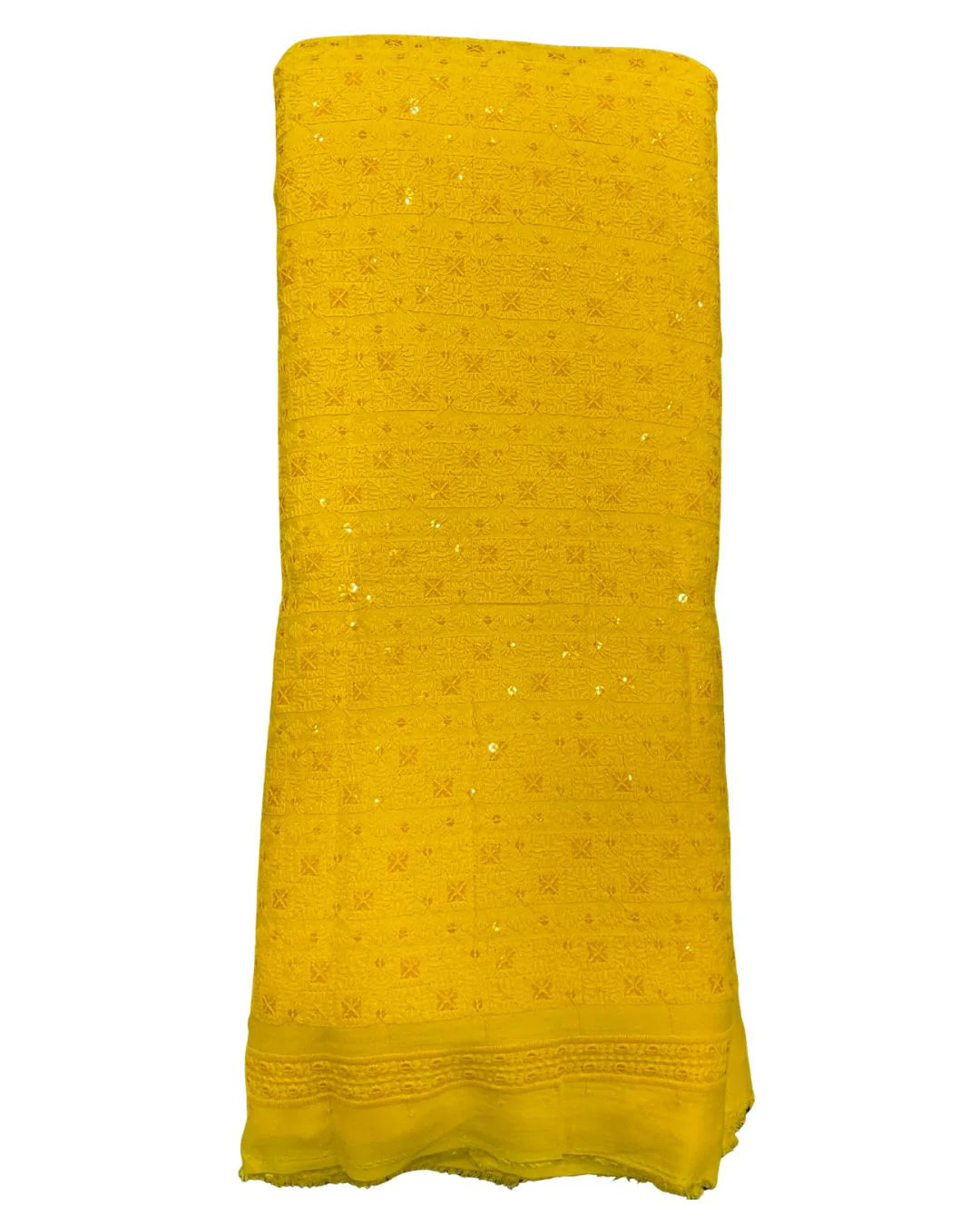 "Wedding special kids yellow kurta showcased with detailed embroidered fabric — perfect for Haldi and festive events."