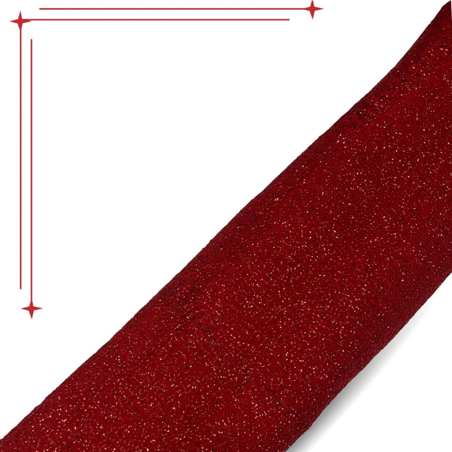Rolled Light Regal Red Kichdi Georgette fabric with premium shimmer finish and sparkling glitter texture. Soft, elegant fabric ideal for bridal wear, party wear gowns, sarees, lehengas, festive dresses and designer outfits.