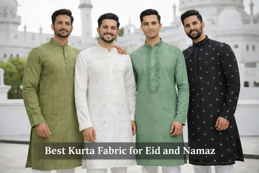 Best kurta fabric for Eid and Namaz worn by Muslim men.