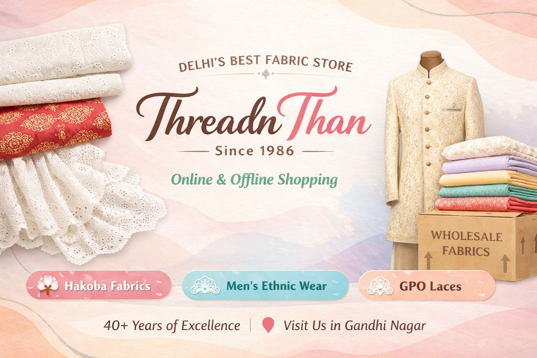 Delhi best shop for fabric and ethnic wear.
