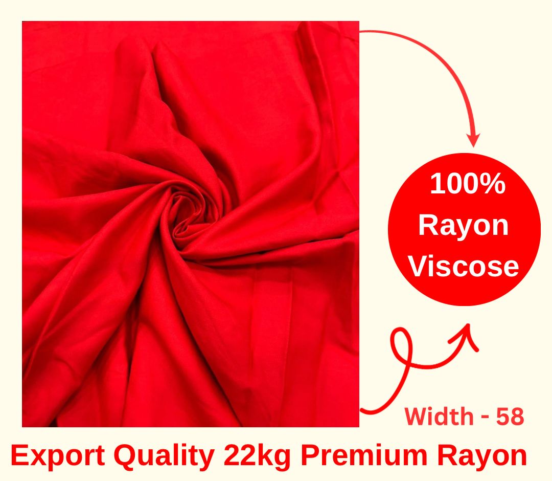 Premium Red Rayon Cloth – Breathable Daily Wear Fabric for Women’s & Men’s Stitching.