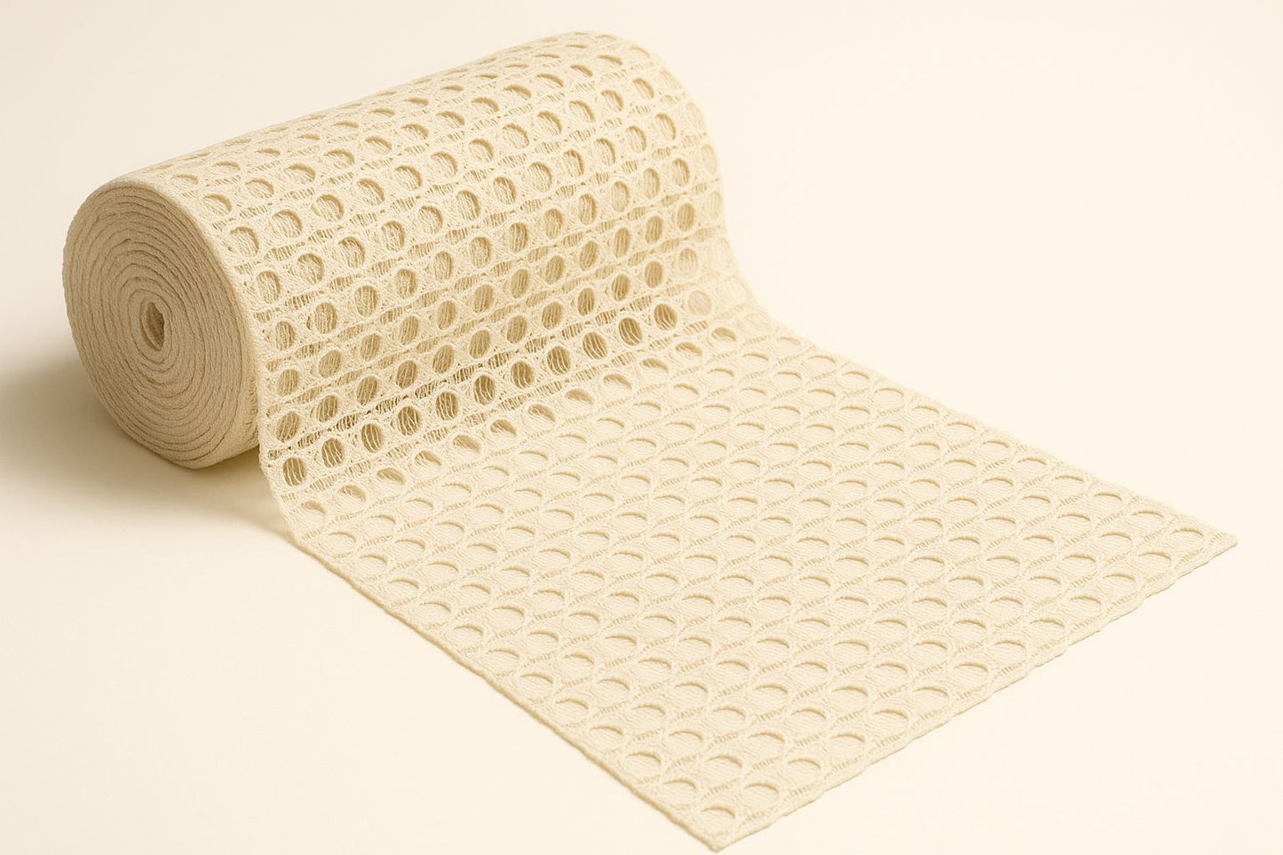 Pure cotton guipure lace material for kurtis and dresses with breathable cutwork pattern