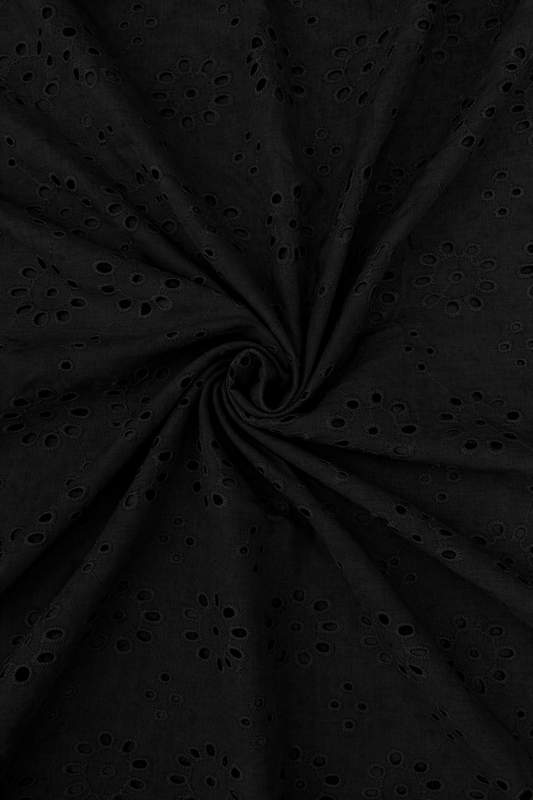Black hakoba fabric