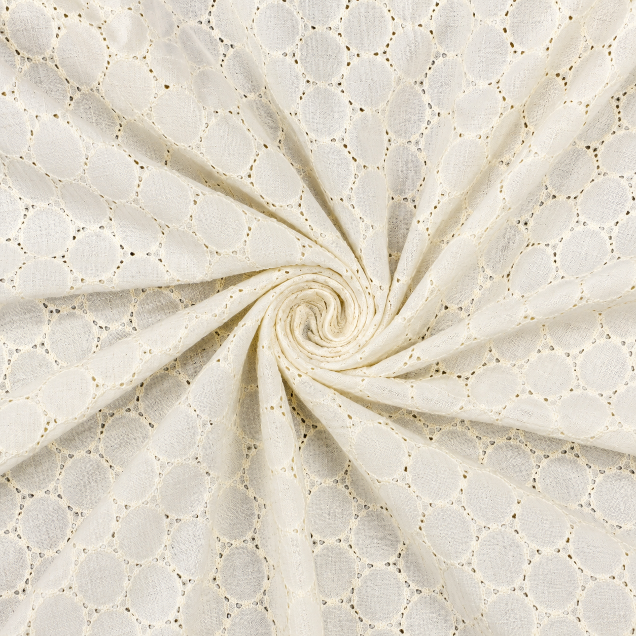 Premium Dyeable Cotton Hakoba Schiffli Embroidery Fabric | 44 Inch Width | Kurti, Dress & Garment Making Fabric