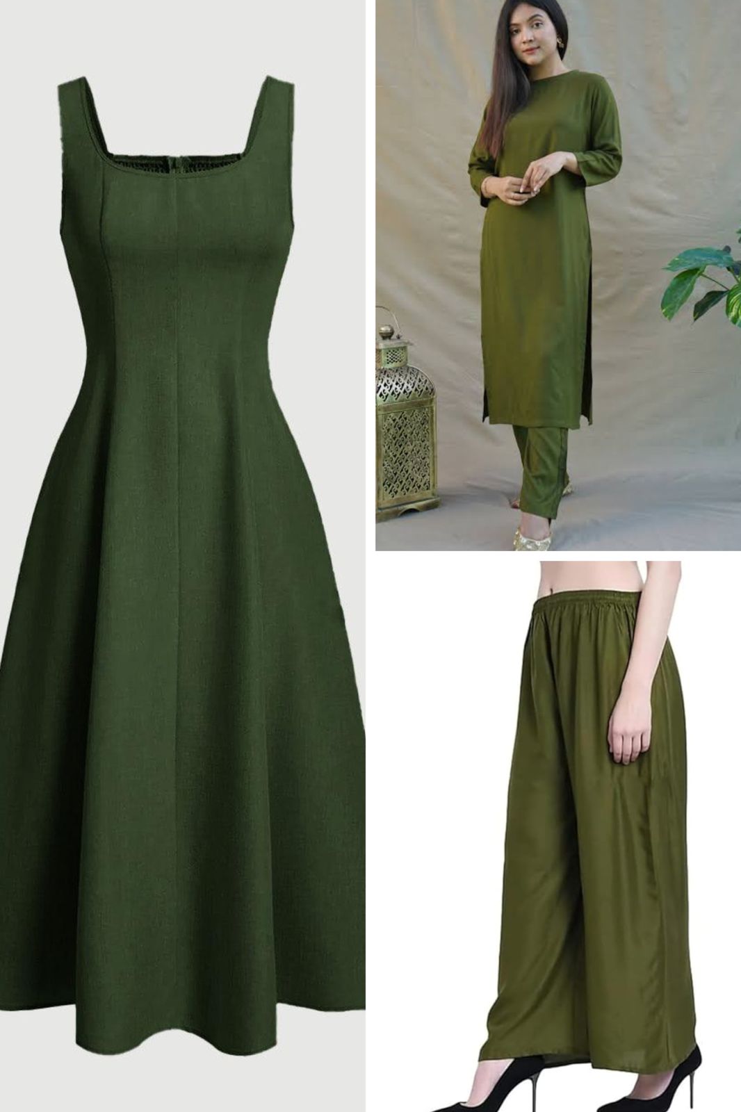 Premium Dark Green Rayon Cloth – Breathable Daily Wear Fabric.