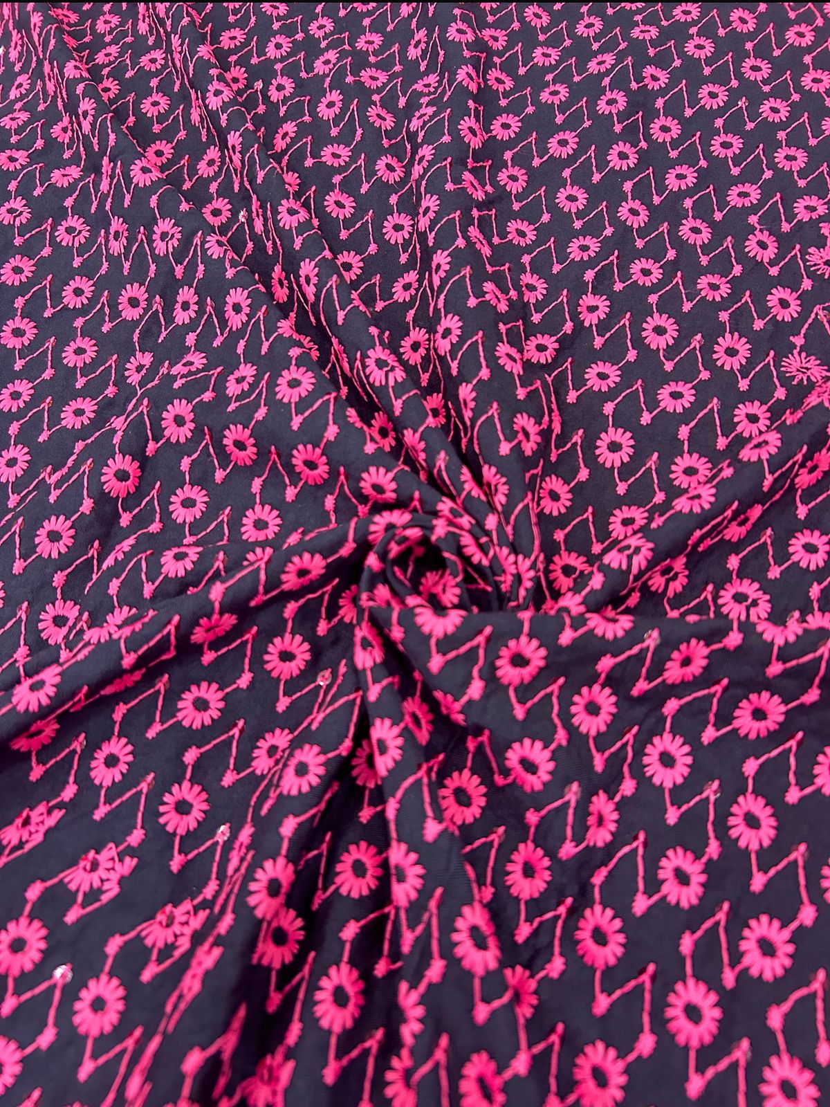 Premium floral printed ethnic fabric displayed with boys kurta, perfect for wedding collections, seasonal festivals, and kids traditional clothing
