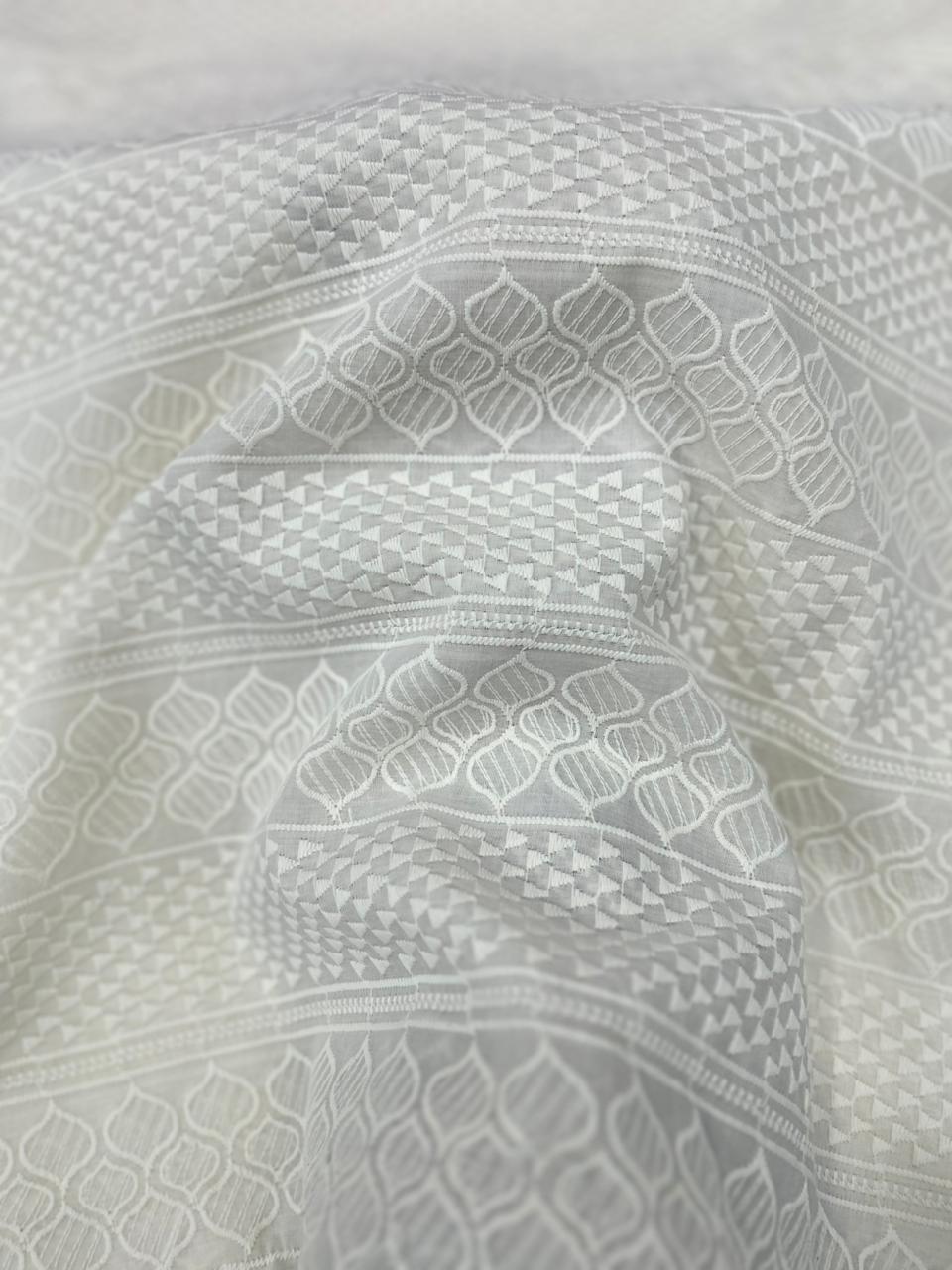 Premium cotton patta fabric cream color for men traditional clothing textile