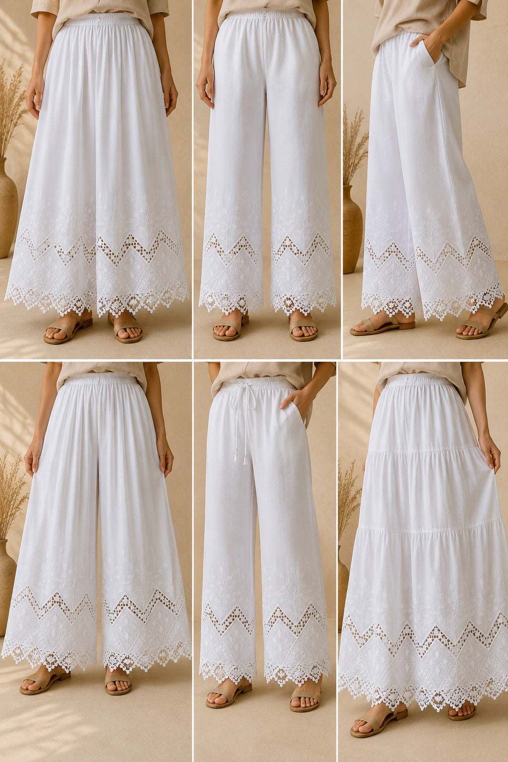Luxury Cotton Embroidered Appliqué Fabric Width 42" | Designer Lace Border Fabric for Kurtis, Palazzo & Boutique Wear