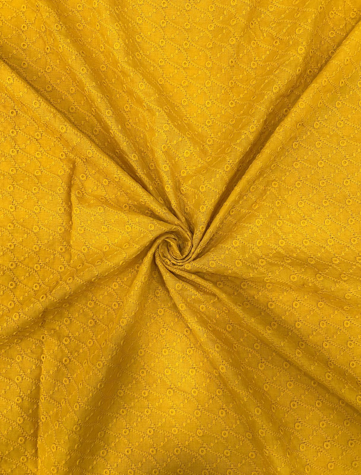 Premium mustard yellow embroidered fabric alongside boys kurta — great for Haldi special styling, festive season fashion, Diwali wear, and kids ethnic event outfits.