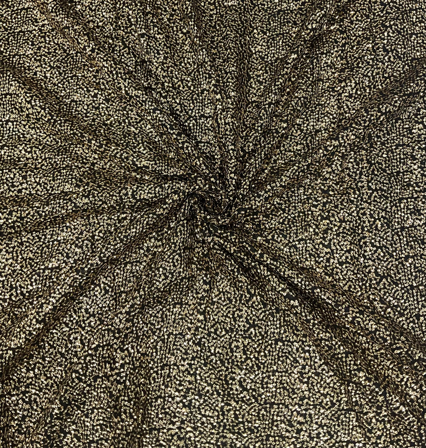 Gold shimmer finish georgette fabric for party wear dresses and ethnic clothing