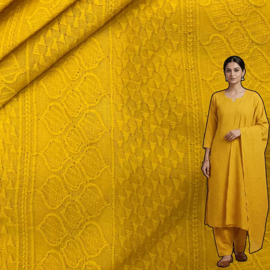 Premium mustard cotton paataa fabric women
Haldi kurti suit festive wedding wear