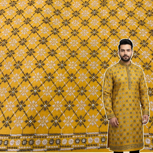 men kurta embroidered rayon material